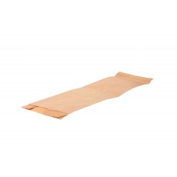 Bolsa de papel Kraft (10 + 4,5 x 34 cm) para Bocadillos, 100 unidades