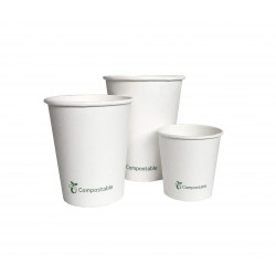 Copos de papel plastic free 120 ml / 4 oz 1000 unidades