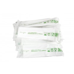 Set Posate 17,5 cm Forchetta, Cucchiaio, Coltello e Tovagliolo CPLA 100 unità