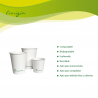 Vasos de papel plastic free 4 oz / 120 ml 50 unidades