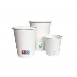 Vasos de papel blanco 350 ml / 12 oz 50 unidades