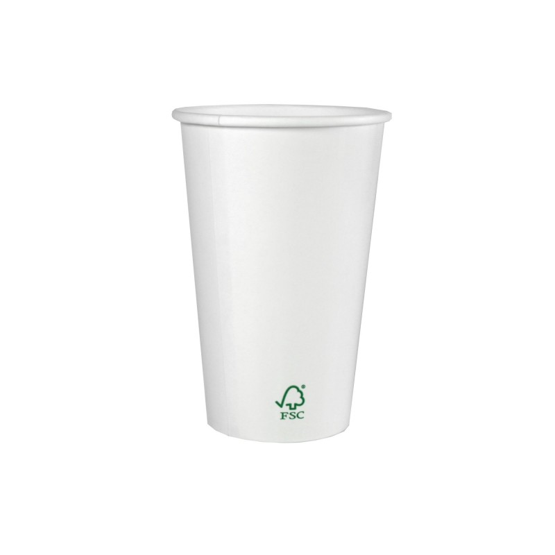 Copos de papel FSC 450 ml / 16 oz 1000 unidades