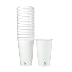 Bicchiere di carta FSC 450 ml / 16 oz 1000 unità