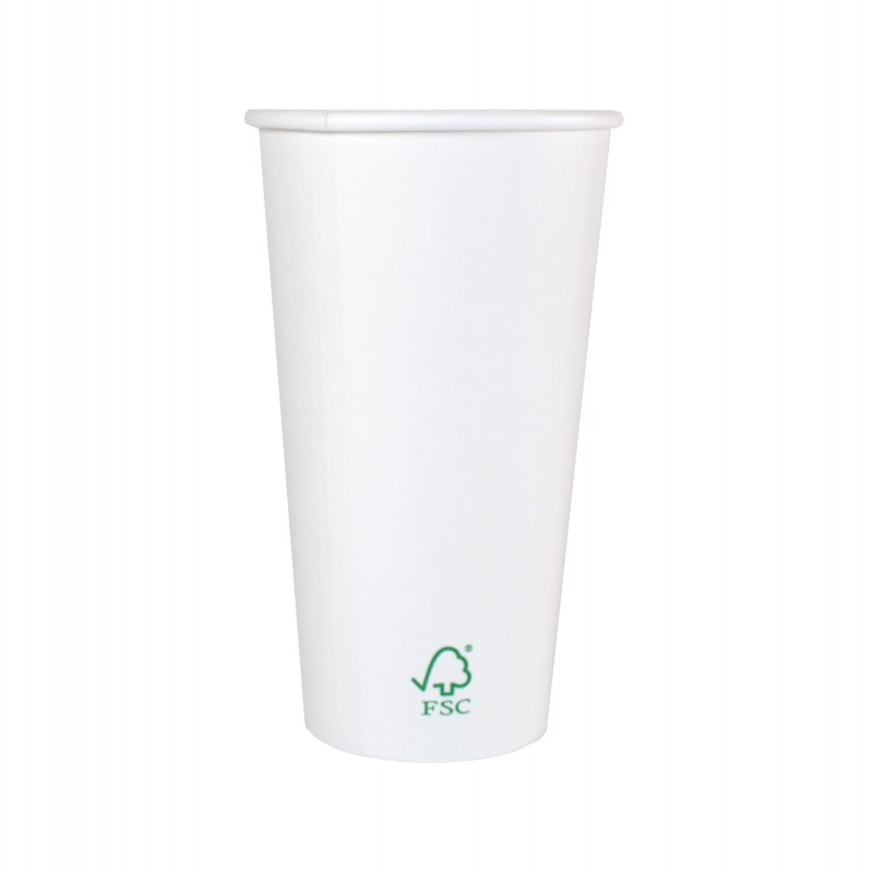 Vasos de papel FSC 600 ml / 20 oz 50 unidades