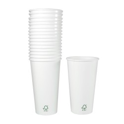 Bicchiere di carta FSC 600 ml / 20 oz 50 unità