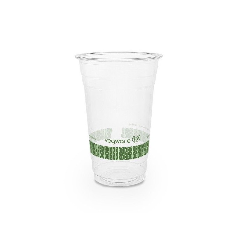 Bicchiere in plastica ecologica PLA 20oz / 600 ml 1000 unità
