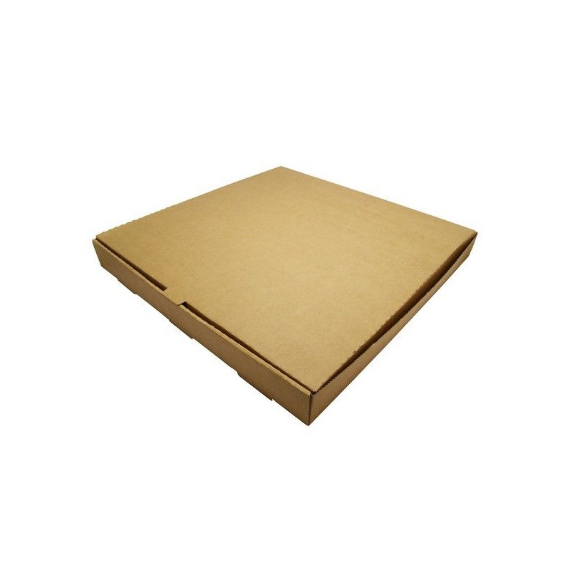 Scatola pizza 40 cm di kraft ecologico riciclato, 50 unità
