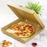 Caja pizza 40 cm de kraft reciclado ecológica, 50 unidades