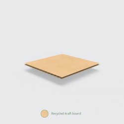 Caja pizza 40 cm de kraft reciclado ecológica, 50 unidades