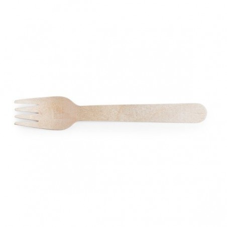 Tenedor de madera 165 mm, 100 unidades