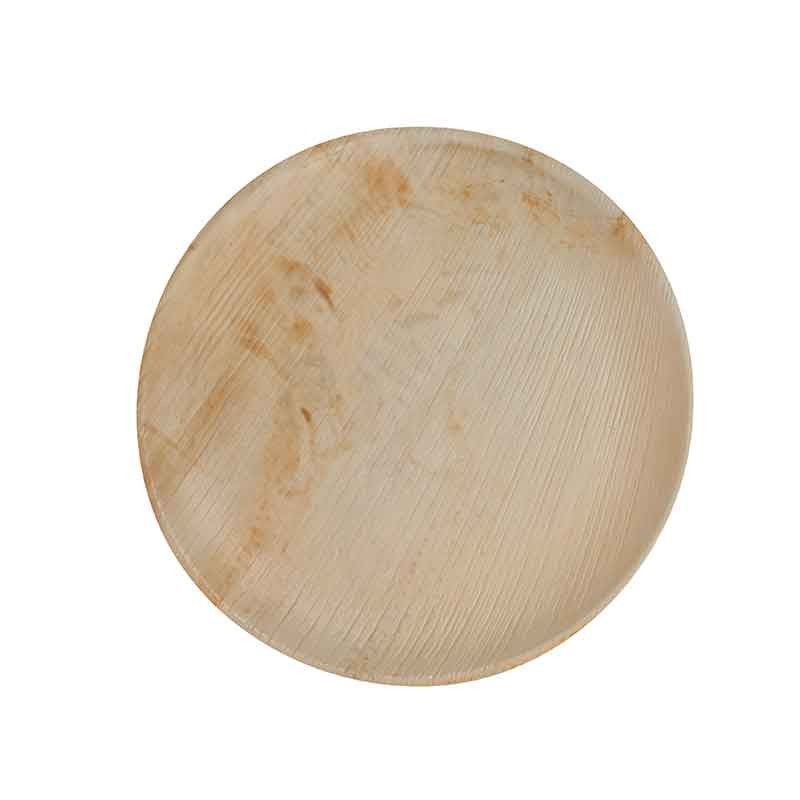 Piatti rotondi in foglia di palma 26 cm 25 unità