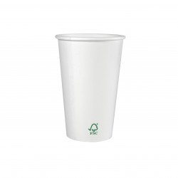 Vaso de papel FSC  450 ml / 16 oz 1000 unidades