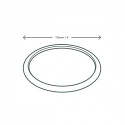Piatti di canna da zucchero 15 cm da 50 unità.